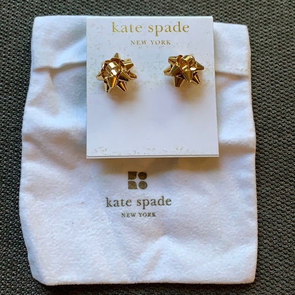 Kate Spade Bourgeois Gold Bow Earrings